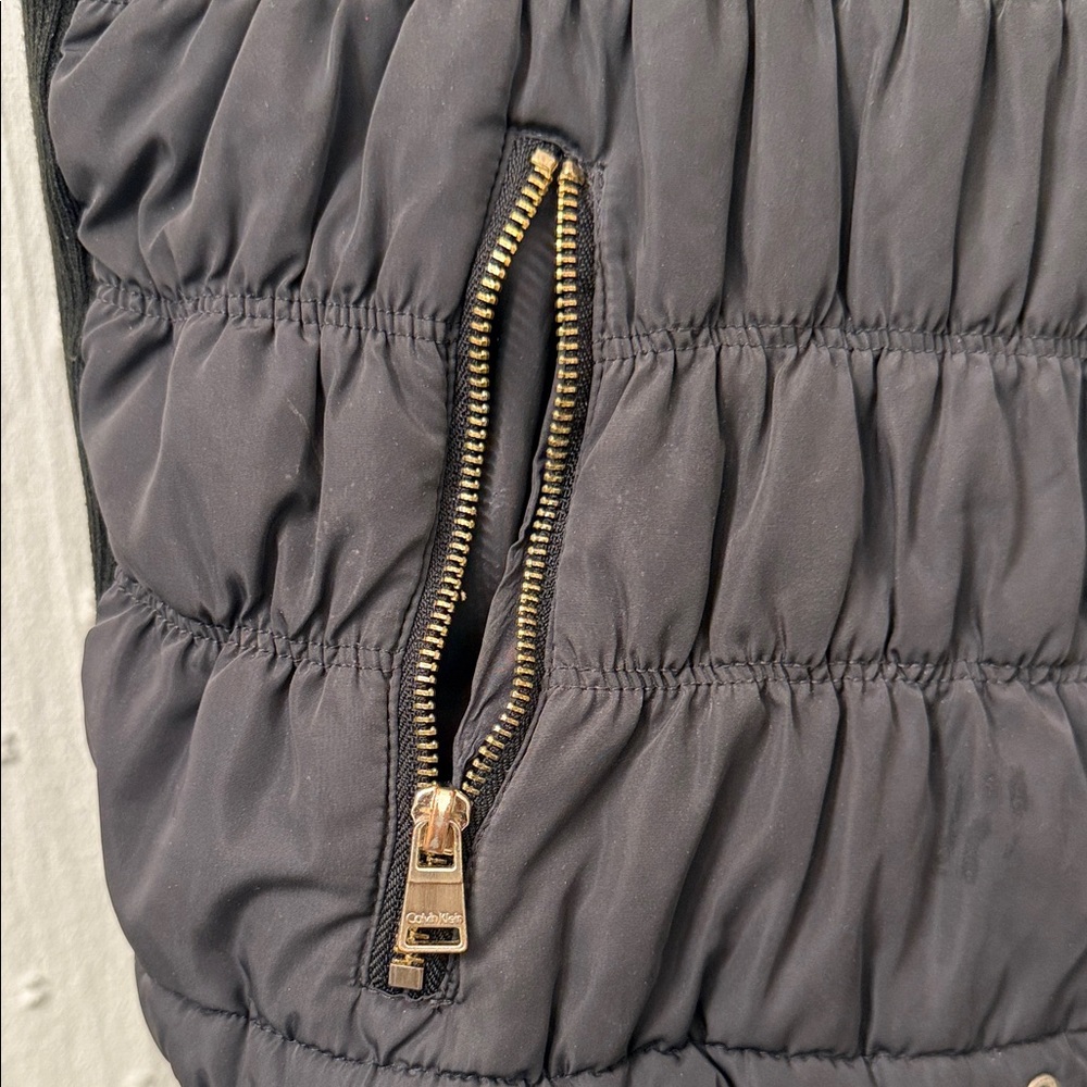 Calvin Klein Charcoal Quilted Vest - Picture 5 of 7
